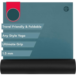 image:imageManduka GRP Adapt Travel Yoga Mat 71  15mm  Foldable amp Travel friendly  Ultimate Grip  Sweat ready for Any Style of Yoga  71 x 24 x 116 inchesDark Lotus