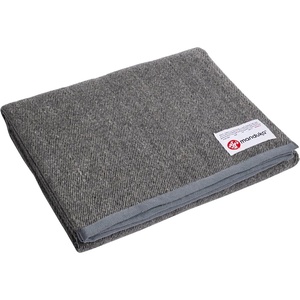 image:imageManduka Yoga Wool Blanket  Yoga Prop and Accessory Roll Fold Stack to Support Made of Wool 60 Inch 152cm Sediment Grey