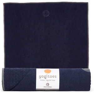 image:imageManduka Yogitoes Hot Yoga Mat Towel  71  Moisture Activated Grip  Patented Silicone Nubs  Highly Absorbent Durable amp Easy Care  Made from Recycled Materials  71 x 24 Inches  IndulgeMidnight