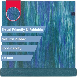 image:imageManduka eKO SuperLite Yoga Mat  15mm Natural Rubber  Foldable amp Travel Friendly  Soft Textured Surface  EcofriendlyBlue Toad Marble