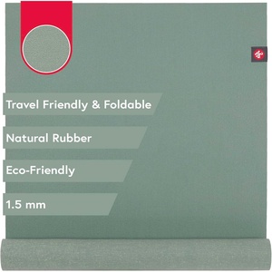 image:imageManduka eKO SuperLite Yoga Mat 71  15mm  Natural Rubber  Foldable amp Travel Friendly  Soft Textured Surface  Ecofriendly  71 x 24 inchesLeaf Green