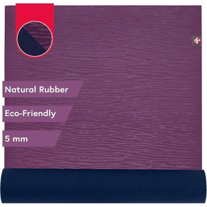 image:imageManduka eKO Yoga Mat  Natural Rubber  EcoFriendly  Soft Textured Surface Natural NexttoSkin FeelAcai Midnight