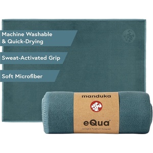 image:imageManduka eQua Hand Towels  16  Rapid Moisture Activated Grip  Quick Drying Soft Microfiber  Machine Washable  16 x 265 inches  Sage SolidSage Solid
