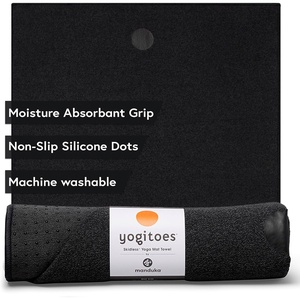 image:imageYogitoes Manduka Yoga Towel for Mat Nonslip and Quick Dry for Hot Yoga with Rubber Bottom Grip Dots 72 Inch Long Onyx Thin and Lightweight 262023001Onyx